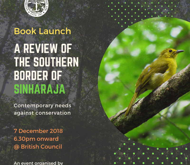 Book Launch- A Review of the Southern Border of Sinharaja